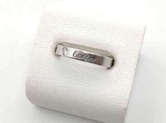 カルティエ買取 エングレーブドリング Pt950